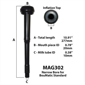 MAGNAFLEX Narrow-Bore Inflation f/BouMatic Standard - Inflador de orificio estrecho MAGNAFLEX para estándar BouMatic