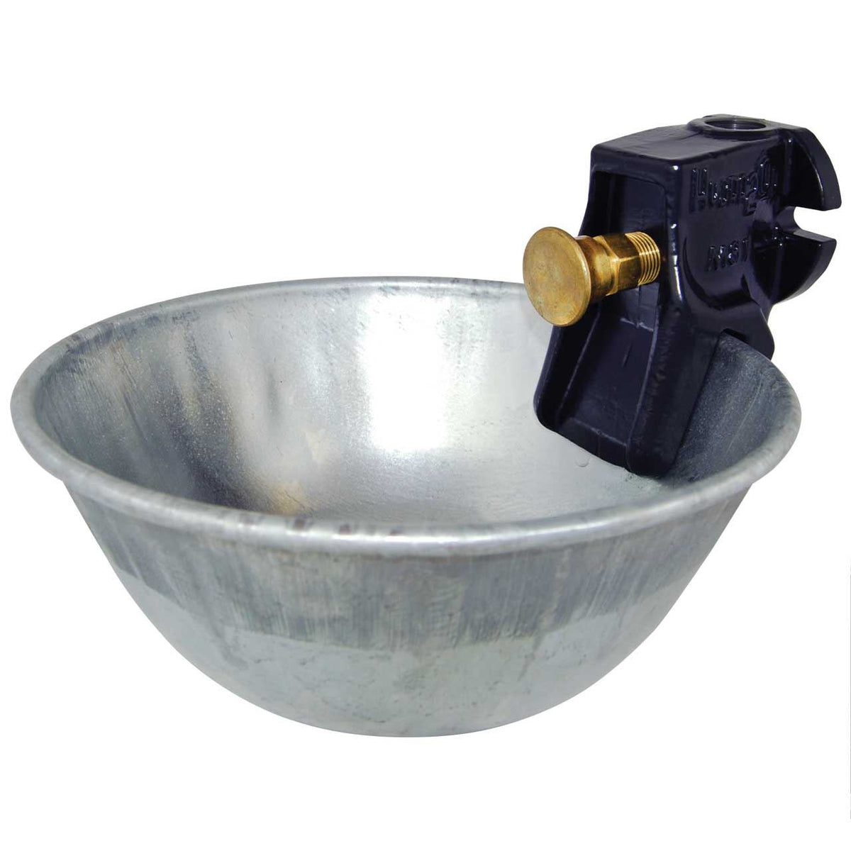 Push-Button Waterer w/ Galvanized Bowl