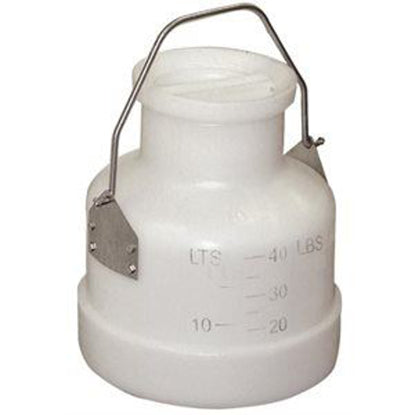 40# Poly Bucket w/ Storage Lid & Locking SS Handle