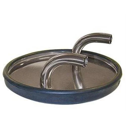 SS Fresh Cow Lid w/Locking Handle (Long-style)--Complete - Tapa SS Fresh Cow con manija de bloqueo (estilo largo) - Completa