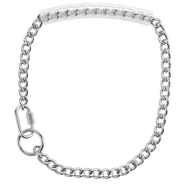 Chain Goat Collars with Rubber Grip