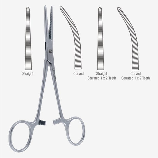 Crile Curved Hemostatic Forceps: 5-1/2"