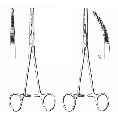 Kelly Hemostatic Forceps, 5 1/2"
